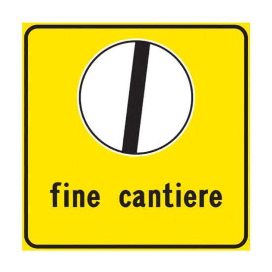 Immagine di CARTELLO STRADALE FINE CANTIERE