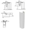 Immagine di COLONNA PER LAVABI CONNECT CERAMICA BIANCA IDEAL STANDARD