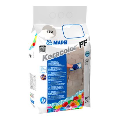 Immagine di STUCCO CEMENTIZIO GRANA FINE 113 GRIGIO CEMENTO KERACOLOR FF 5 KG MAPEI