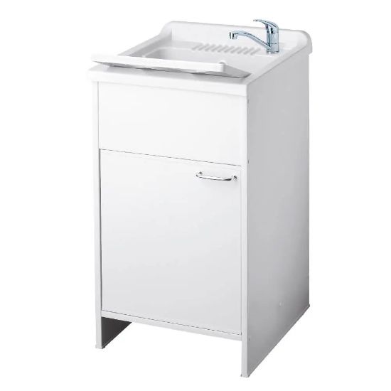 Immagine di LAVATOIO CON MOBILE 45x50 CM POLIPROPILENE BIANCO NEGRARI
