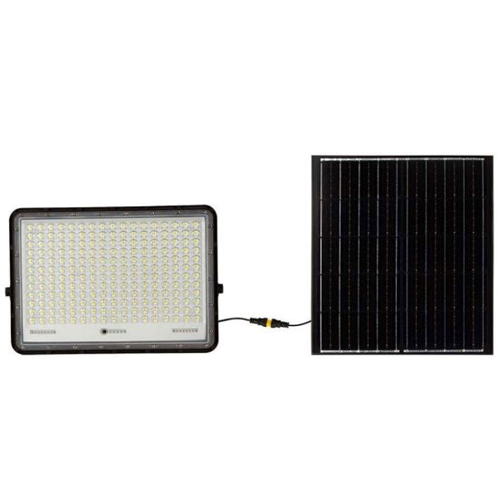 Immagine di PROIETTORE LED CON TELECOMANDO E PANNELLO SOLARE 30W COLORE NERO 4000K IP65 VT-240W-B V-TAC