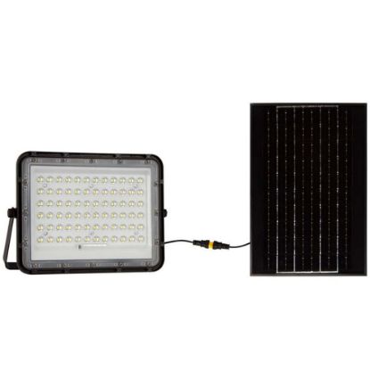 Immagine di PROIETTORE LED CON TELECOMANDO E PANNELLO SOLARE 15W COLORE NERO 4000K IP65 VT-120W-B V-TAC