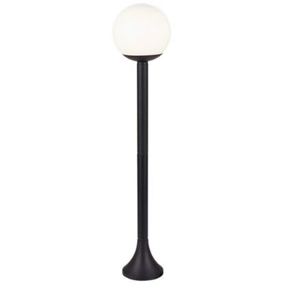 Immagine di LAMPIONE DA GIARDINO CON PORTALAMPADA ATTACCO E27 A SFERA FISSAGGIO A TERRA COLORE NERO H.97 CM VT-1231 V-TAC
