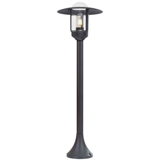 Immagine di LAMPIONE DA GIARDINO CON PORTALAMPADA ATTACCO E27 A LANTERNA FISSAGGIO A TERRA COLORE NERO H.97,5 CM VT-1159 V-TAC