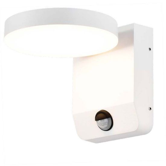 Immagine di APPLIQUE A MURO DA ESTERNO CON SENSORE DI MOVIMENTO ROTONDA 17W 150LM/W COLORE BIANCO 3000K IP65 VT-11020-RD-W V-TAC