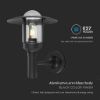 Immagine di APPLIQUE A MURO CON PORTALAMPADA A LANTERNA CON ATTACCO E27 COLORE NERO OPACO IP44 VT-1158 V-TAC