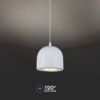 Immagine di LAMPADA A SOSPENSIONE LED 8,5W 3000K COLORE BIANCO Ø10x162 CM VT-7794-W V-TAC