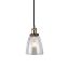 Immagine di LAMPADA A SOSPENSIONE VINTAGE IN VETRO TRASPARENTE E METALLO Ø14 x H 24 CM PORTALAMPADA ATTACCO E27 VT-7140-T V-TAC