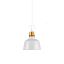 Immagine di LAMPADA A SOSPENSIONE IN ALLUMINIO BIANCO Ø22 x H 28 CM PORTALAMPADA ATTACCO E27 VT-7422-WH V-TAC