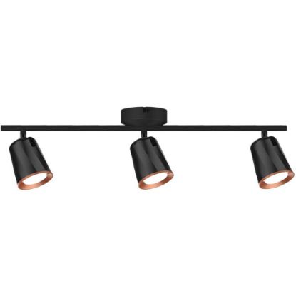 Immagine di FARETTO LED TRIPLO DA MURO 15W CON TESTA ORIENTABILE COLORE NERO 4000K IP20 VT-818-B-N V-TAC