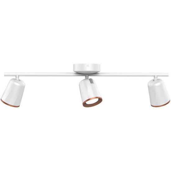 Immagine di FARETTO LED TRIPLO DA MURO 15W CON TESTA ORIENTABILE COLORE BIANCO 4000K IP20 VT-818-W-N V-TAC