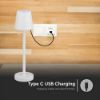 Immagine di LAMPADA LED DA TAVOLO A BATTERIA RICARICABILE 3W COLORE BIANCO DIMMERABILE 4000K VT-7703-RB-W V-TAC