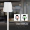Immagine di LAMPADA LED DA TAVOLO A BATTERIA RICARICABILE 3W COLORE BIANCO DIMMERABILE 4000K VT-7703-RB-W V-TAC