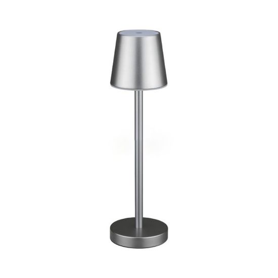 Immagine di LAMPADA LED DA TAVOLO A BATTERIA RICARICABILE 3W COLORE GRIGIO DIMMERABILE 4000K VT-7703-RB-G V-TAC