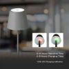 Immagine di LAMPADA LED DA TAVOLO A BATTERIA RICARICABILE 3W COLORE GRIGIO DIMMERABILE 4000K VT-7703-RB-G V-TAC