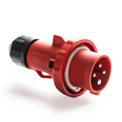 Immagine di SPINA INDUSTRIALE MOBILE 3 POLI+TERRA 380V 16A IP54 ROSI