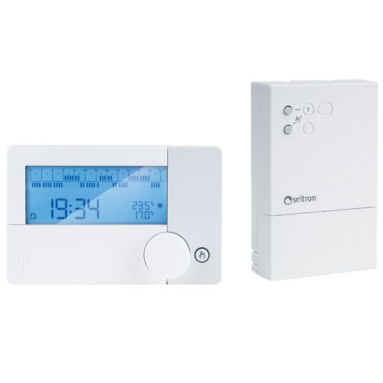 Immagine di CRONOTERMOSTATO GIORNALIERO/SETTIMANALE MODELLO FREETIME EVO RADIO SEITRON
