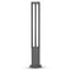 Immagine di LAMPIONE A LED DA GIARDINO FISSAGGIO A TERRA 10W COLORE GRIGIO H:80CM 4000K IP65 VT-820-G V-TAC