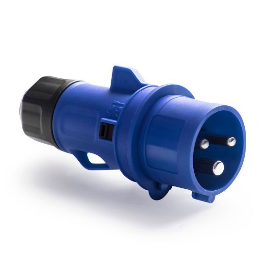 Immagine di SPINA INDUSTRIALE MOBILE 2 POLI+TERRA 220V 16A IP54 ROSI