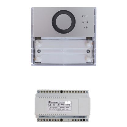 Immagine di KIT AUDIO BASE IMPIANTO COMPOSTO DA 1 POSTO ESTERNO AUDIO SERIE ALBA ED ALIMENTATORE 2221MQ FARFISA