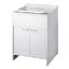 Immagine di LAVATOIO IN PVC CON MOBILE 60x60 CM COMPLETO DI ASSE IN POLIPROPILENE NEGRARI