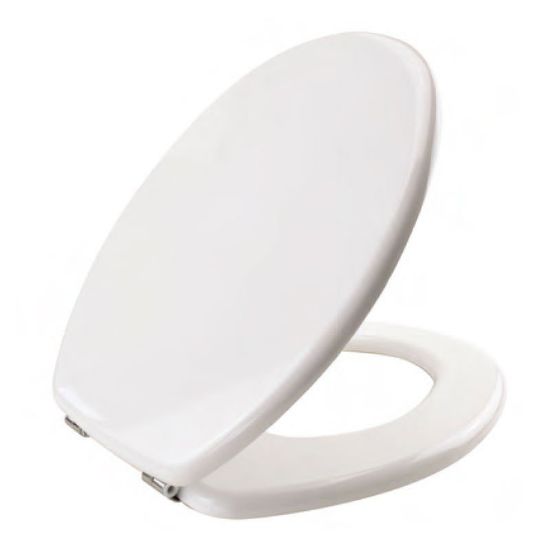 Immagine di COPRIWATER UNIVERSALE IN POLIESTERE CHIUSURA NORMALE BIANCO LUCIDO