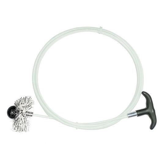 Immagine di SCOVOLO PER STUFE A PELLET ASTA MANIGLIA SFERA ANELLI Ø 80 E 100 MM LUNGHEZZA 3 MT