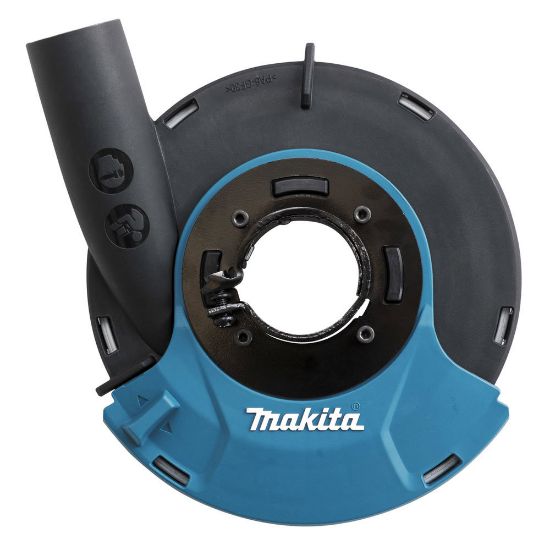 Immagine di CUFFIA ASPIRAZIONE PER SMERIGLIATRICE DIAMETRO 115/125MM UTILIZZABILE CON MOLETTE DIAMANTATE MAKITA