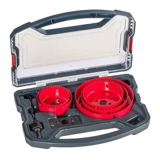 Immagine di SEGHE A TAZZA PER TRAPANO IN VALIGETTA SERIE 5 PZ EINHELL