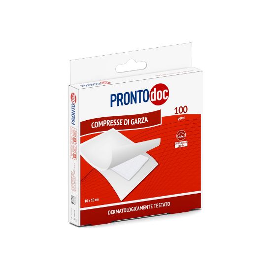 Immagine di COMPRESSE DI GARZA STERILI CM. 10x10 ART.4110 SERIE PERFETTO CONFEZIONE DA 100 PZ