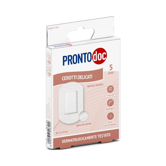 Immagine di CEROTTI PER PELLI SENSIBILI CON GARZA ALTO SPESSORE ART. 4062 SERIE PERFETTO CONFEZIONE 5 PZ