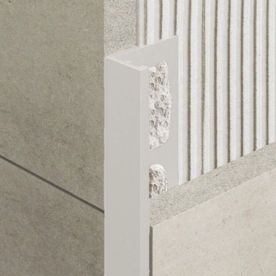 Immagine di PROFILO ANGOLARE ELLE ALLUMINIO VERNICIATO 123 BIANCO ANTICO SPESSORE 10 MM L. 270 CM COD. ZV/10