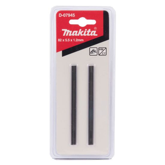 Immagine di COPPIA LAME DA 82 MM DI RICAMBIO PER PIALLA MOD.1923B, 1901, KP0800 MAKITA