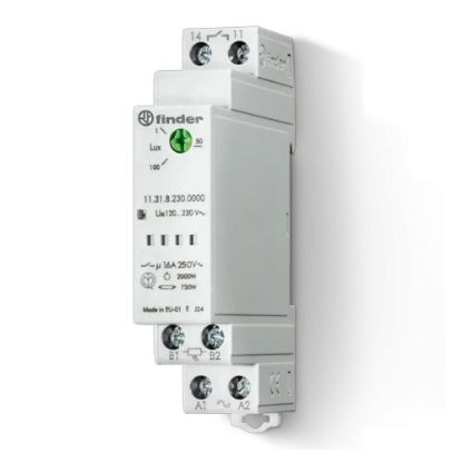 Immagine di INTERRUTTORE CREPUSCOLARE MODULARE DA QUADRO 12-16 A FINDER