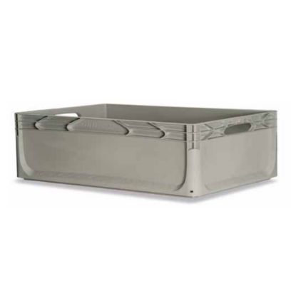 Immagine di CONTENITORE INDUSTRIALE MODULARE L 60 P 40 H 22 CM GRIGIO SENZA COPERCHIO ART PLAST