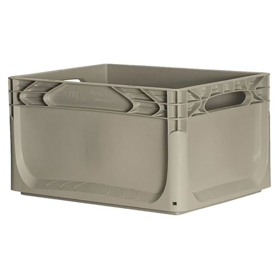 Immagine di CONTENITORE INDUSTRIALE MODULARE L 40 P 30 H 22 CM GRIGIO SENZA COPERCHIO ART PLAST