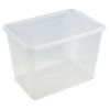 Immagine di CONTENITORE MULTIUSO TRASPARENTE CON COPERCHIO 60 LT 58,5x39x41 CM ART PLAST