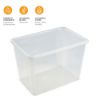 Immagine di CONTENITORE MULTIUSO TRASPARENTE CON COPERCHIO 60 LT 58,5x39x41 CM ART PLAST