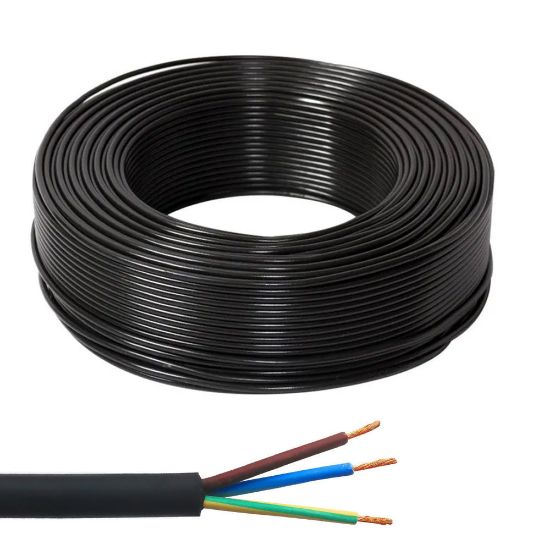 Immagine di CAVO GOMMATO NERO H07RN Ø 3x1 MM² ROTOLO DA 100 MT