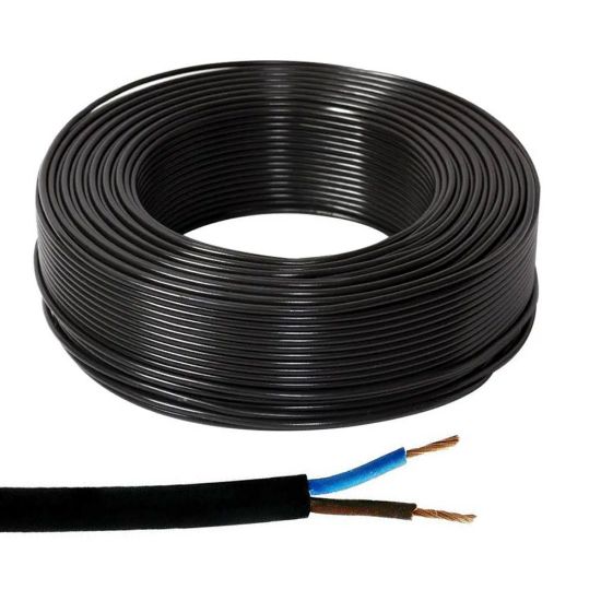 Immagine di CAVO GOMMATO NERO H07RN Ø 2x1 MM² ROTOLO DA 100 MT