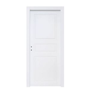 Immagine di PORTA PANTOGRAFATA 3 BUGNE LACCATO BIANCO BATTENTE MISURA 70x210x10/12 CM REVERSIBILE (senza maniglia)