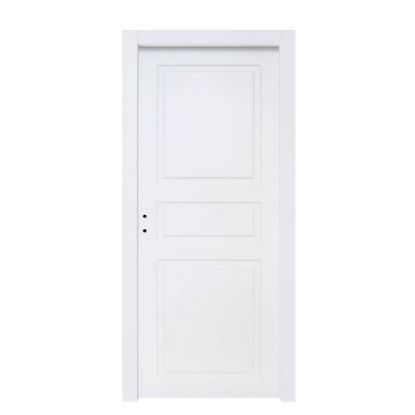 Immagine di PORTA PANTOGRAFATA 3 BUGNE LACCATO BIANCO BATTENTE MISURA 60x210x10/12 CM REVERSIBILE (senza maniglia)