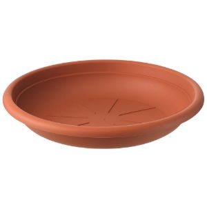 Immagine di SOTTOVASO PLASTICA Ø 25 CM COTTO PER VASO CAMPANA Ø 30 CM ART PLAST