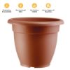Immagine di VASO CAMPANA PLASTICA Ø 200 MM 2,4 LT COTTO ART PLAST