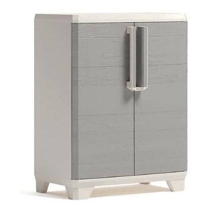 Immagine di ARMADIO BASSO 1 RIPIANO LINEAR WOOD L 68 P 39 H 90 CM KETER