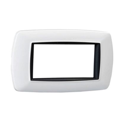 Immagine di PLACCA MYLIFE 4 MODULI BIANCO ELETTROCANALI