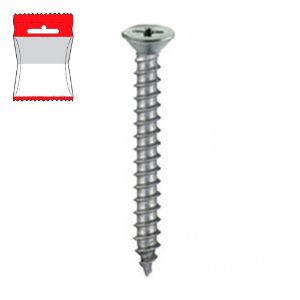 Immagine di VITE INOX PER FERRO TESTA PIANA SVASATA AUTOFILETTANTE 4,2X16 MM BLISTER 20 PZ