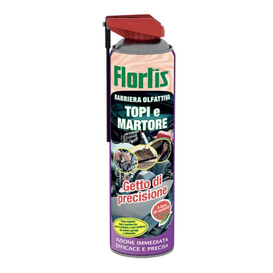 Immagine di BARRIERA OLFATTIVA LIQUIDA SPRAY PER TOPI E MARTORE 600 ML IDEALE PER CANTINE - GARAGE - GIARDINI FLORTIS