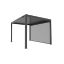Immagine di TENDA SCREEN SCHERMANTE GRIGIO LARGA 300CM MANUALE A CADUTA IN TEXTILENE PER PERGOLA BIOCLIMATICA SERIE CIRCE-100 e ATENA VERDELOOK