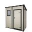 Immagine di CASETTA GIARDINO (MANOR PENT 6X4) IN RESINA CON FINESTRA EFFETTO LEGNO GRAFFIATO BEIGE L.183,5 P.111 H.200,5 CM  KETER